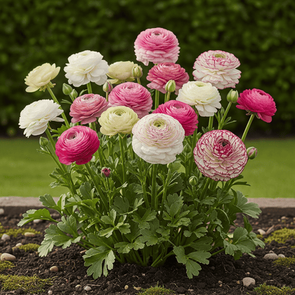 Bloembollen - Ranunculus Pastel Mix - Diversen Kleuren - 40 stuks - Bolmaat 5/6 - XXL Pack