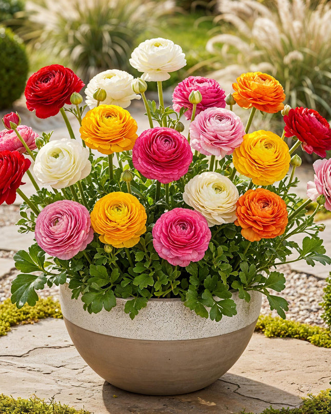 Bloembollen - Ranunculus Mix - Diversen Kleuren - 40 stuks - Bolmaat 5/6 - XXL Pack