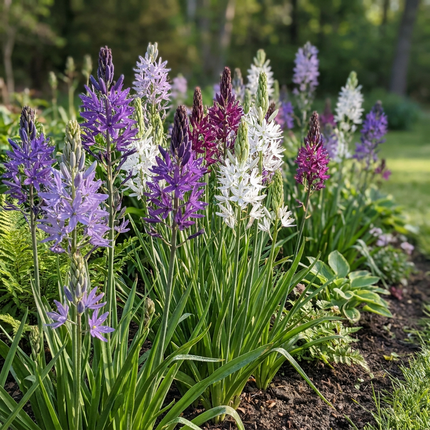 40x Camassia Leichtlinii Mix - Great camas - Blue and White - Summer-flowering - Bulb size 12/14