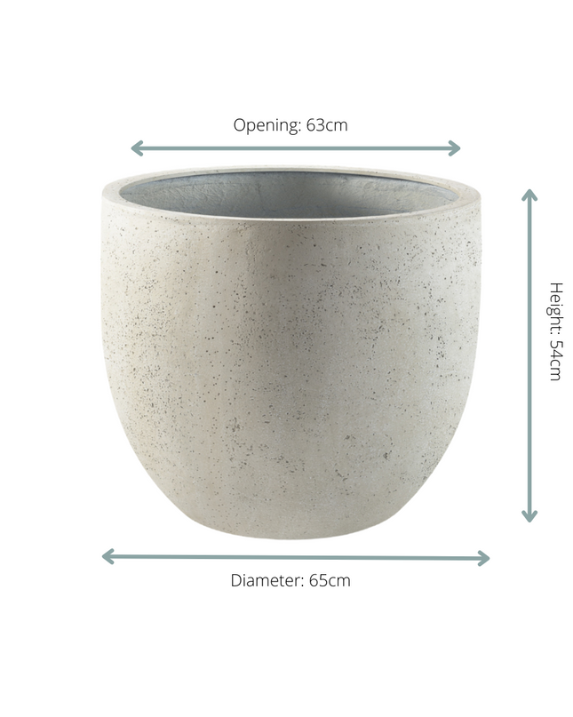 Pot Grigio New Egg Antique White - D65 x H54