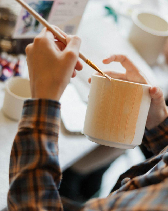 Kolibri Creatives | Verfpakket voor het schilderen van 8 bloempotten + succulenten | voor minimaal 4 personen | Creatieve visionair