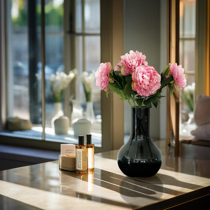 Kunstbloemen Peonies Light Pink - 5 stuks - 65cm