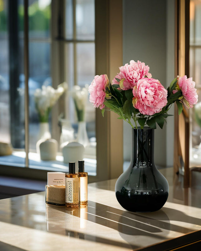 Kunstbloemen Peonies Light Pink - 5 stuks - 65cm