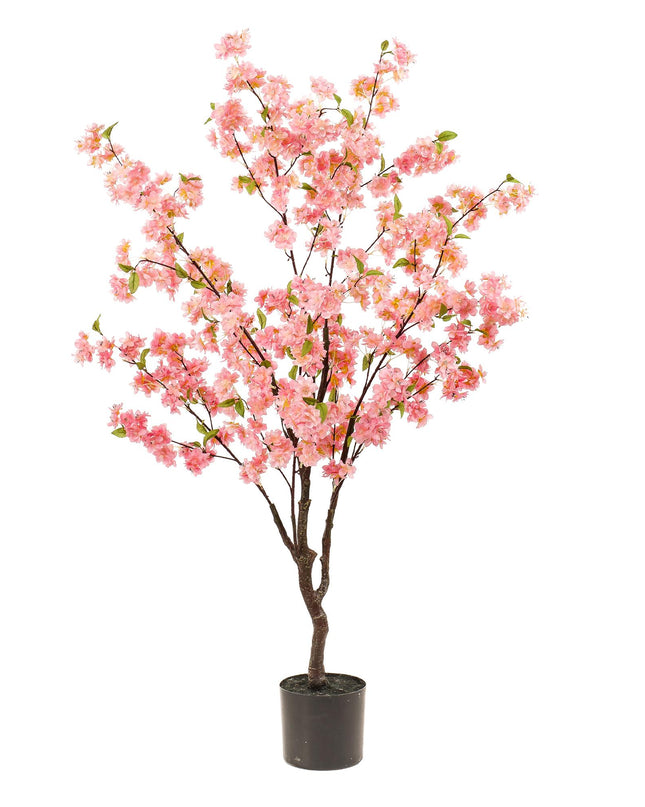 Kunstplant - Prunus - Kersenbloesem - Roze - ↕ 135cm