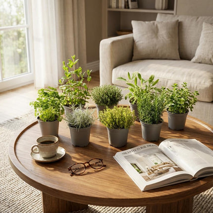 Miscela di Erbe Italiane - 8 Pezzi - Ø 12 cm - Altezza: 12-15 cm