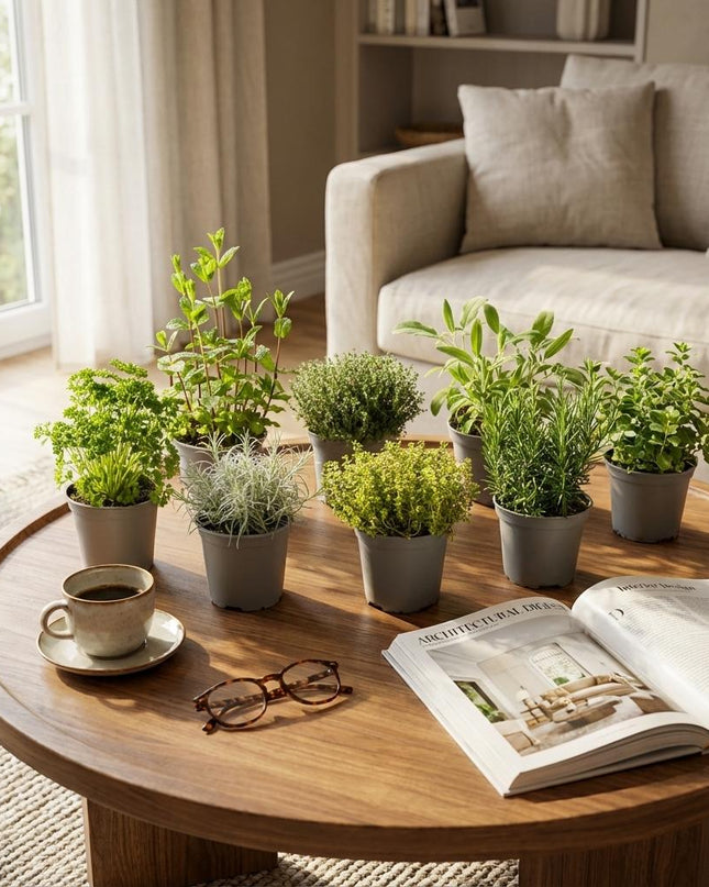 Miscela di Erbe Italiane - 8 Pezzi - Ø 12 cm - Altezza: 12-15 cm