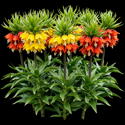 Bloembollen - Fritillaria Imperialis Mix - Kleur Geel en Oranje - 3 stuks - Bolmaat 18/20 - XXL Pack