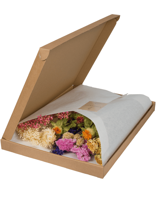 Droogbloemen in Letterbox - Multi