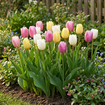 96x mezcla de Tulipa Sorbet - tulipán Sorbet mix - varios - floración primaveral - calibre del bulbo 11/12