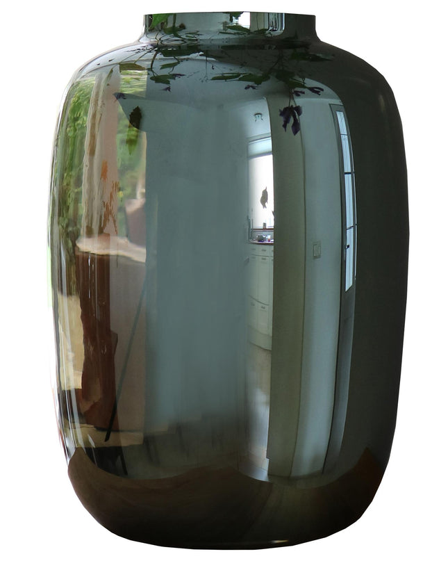 Vaas glas - H35 W25 - Artic - Grey