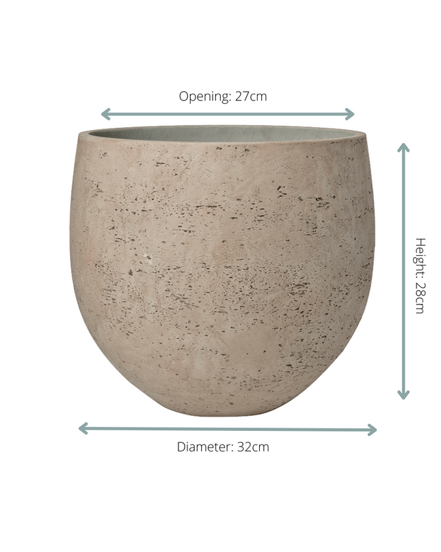 Pot Orb Grey Washed - D32 x H28