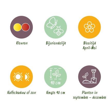 Bloembollen - Fritillaria Imperialis Mix - Kleur Geel en Oranje - 3 stuks - Bolmaat 18/20 - XXL Pack