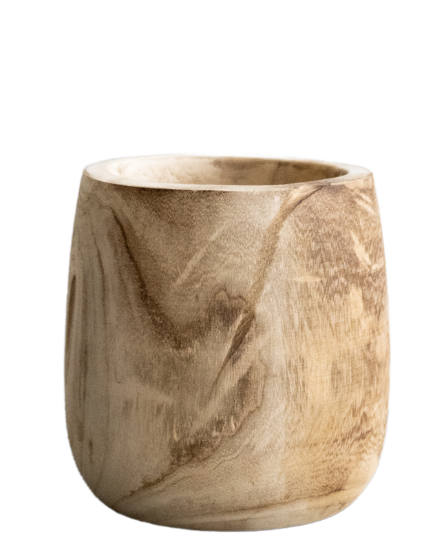 Pot Hout lichtbruin M - H25 W23