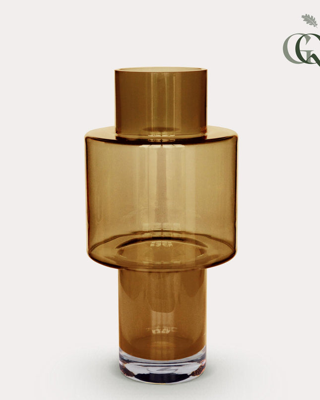 Vaas glas Juba - H40 W20 - Cognac