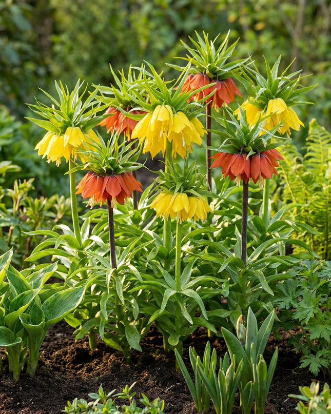 12x Fritillaria Imperialis Mix – Kaiserkronen-Mix – Verschiedene – Frühjahrsblüher – Zwiebelgröße 18/20