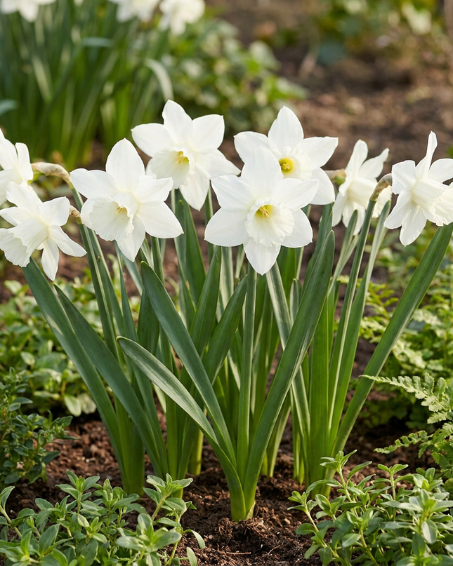 120x Narcissus Botanical White Mix – Botanische weiße Narzissenmischung – Weiß – Frühjahrsblüher – Zwiebelgröße 10/12