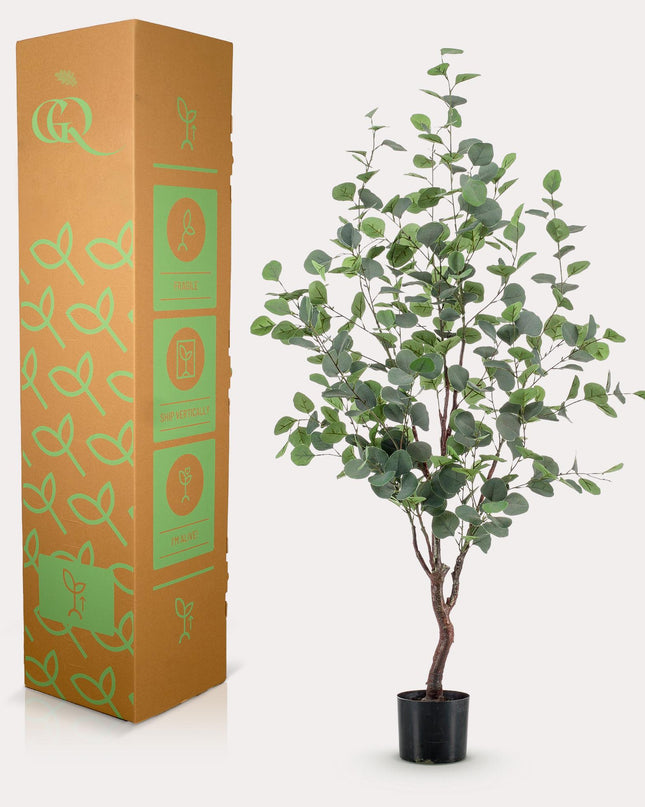 Kunstplant - Eucalyptus - Blauwe Gomboom  - ↕ 120 cm