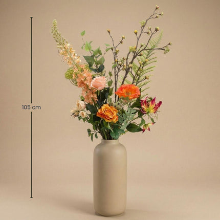 Artificial flowers - bouquet Soft Amber Deluxe - 12 stems - ↑ 105 cm