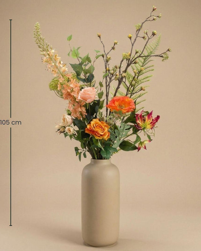 Artificial flowers - bouquet Soft Amber Deluxe - 12 stems - ↑ 105 cm