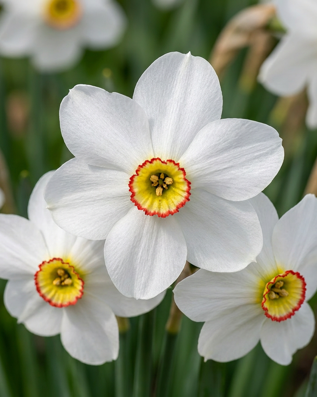 240x Narcissus Recurvus - Witte fazantoog - Wit - Voorjaarsbloeier - Bolmaat 10/12