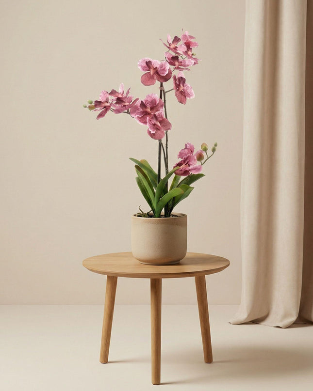Artificial orchid old pink in pot - 60 cm