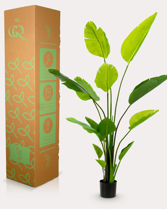 Kunstplant - Strelitzia Nicolai - Paradijsvogelbloem - ↕ 150 cm