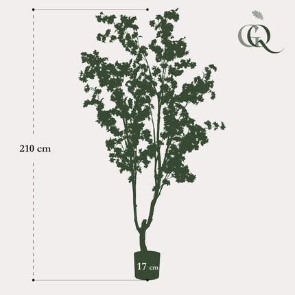 Kunstplant - Prunus - Kersenbloesem - Roze - ↕ 210cm